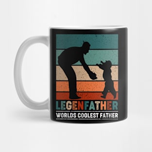 Vintage Fathers Day Dad Legendaddy World's Coolest Dad Mug